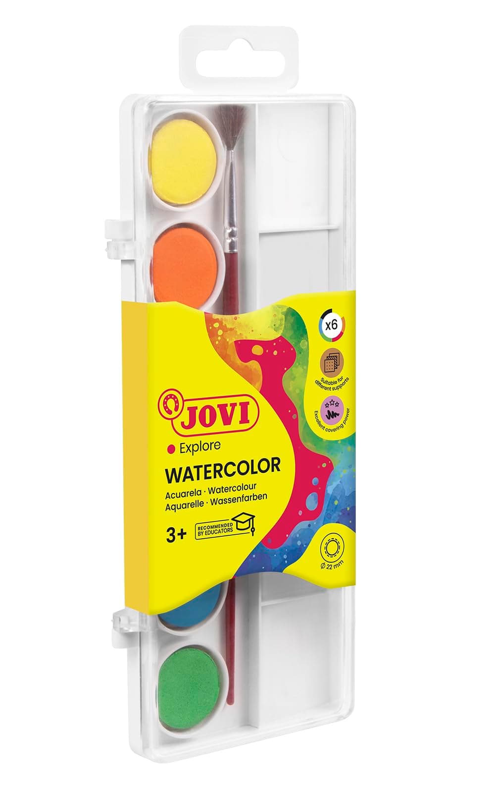 Jovi Akvareļkrāsu kaste ar otu