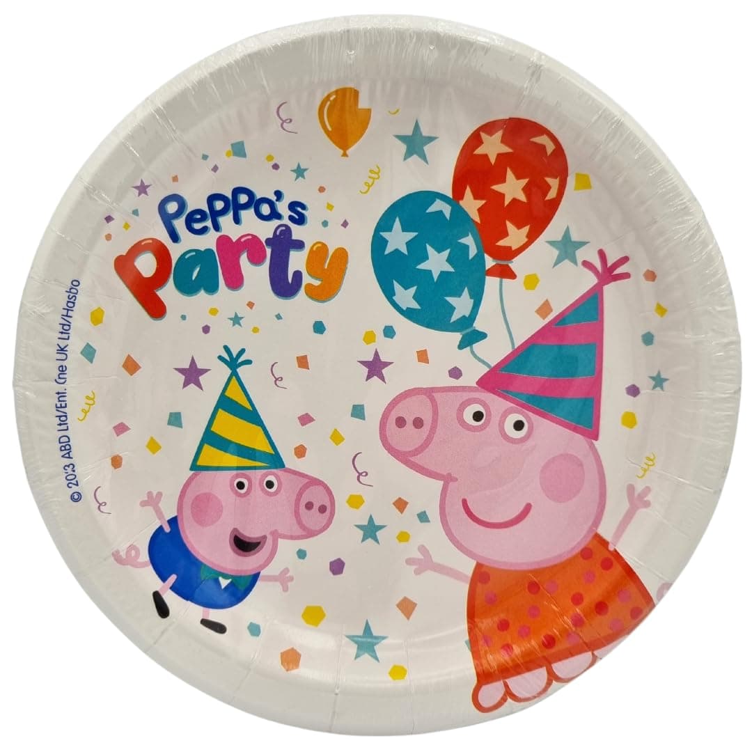 BeenSmile Peppa Pig Dzimšanas dienas šķīvji
