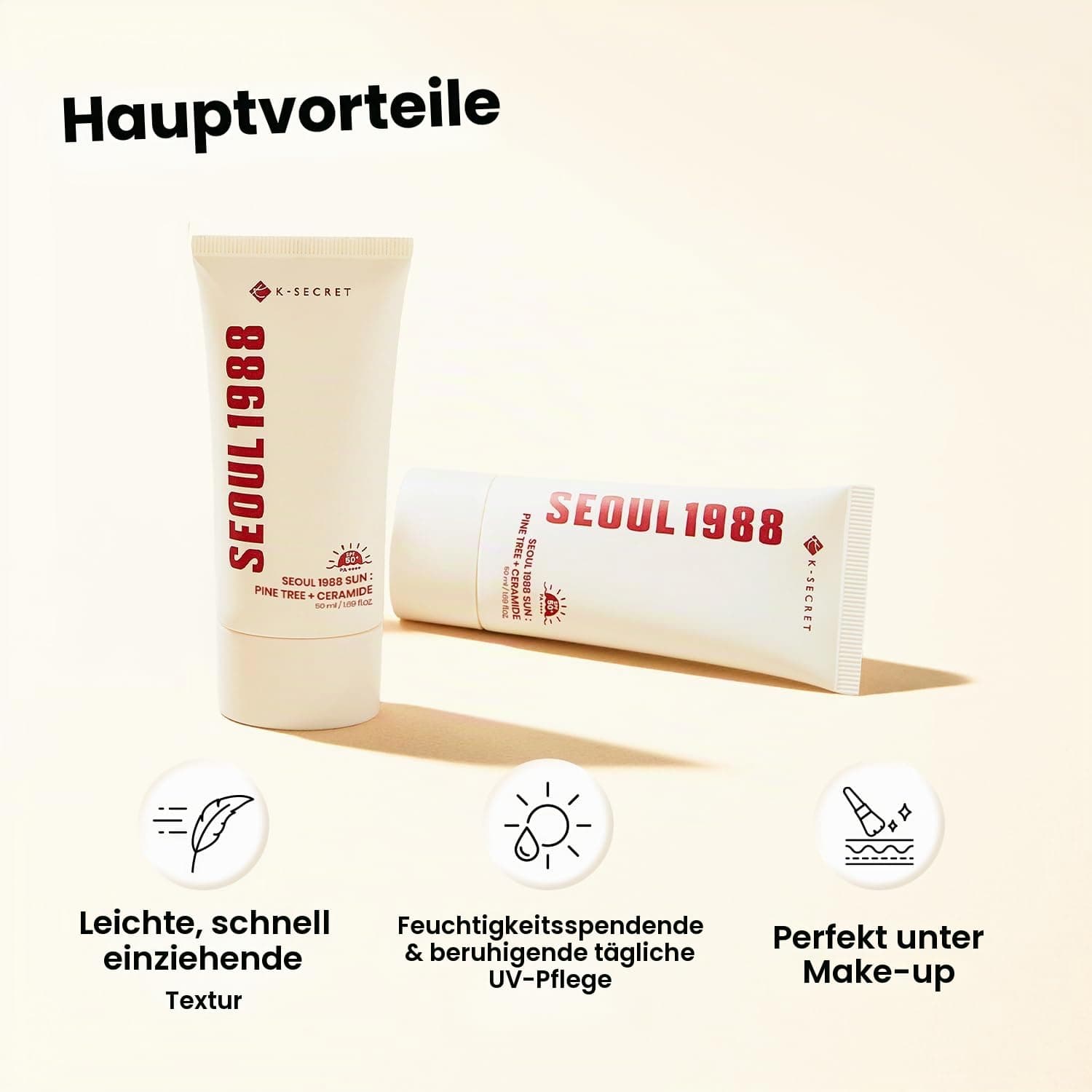 KSECRET Seoul 1988 Sejas Sauļošanas Krēms SPF 50