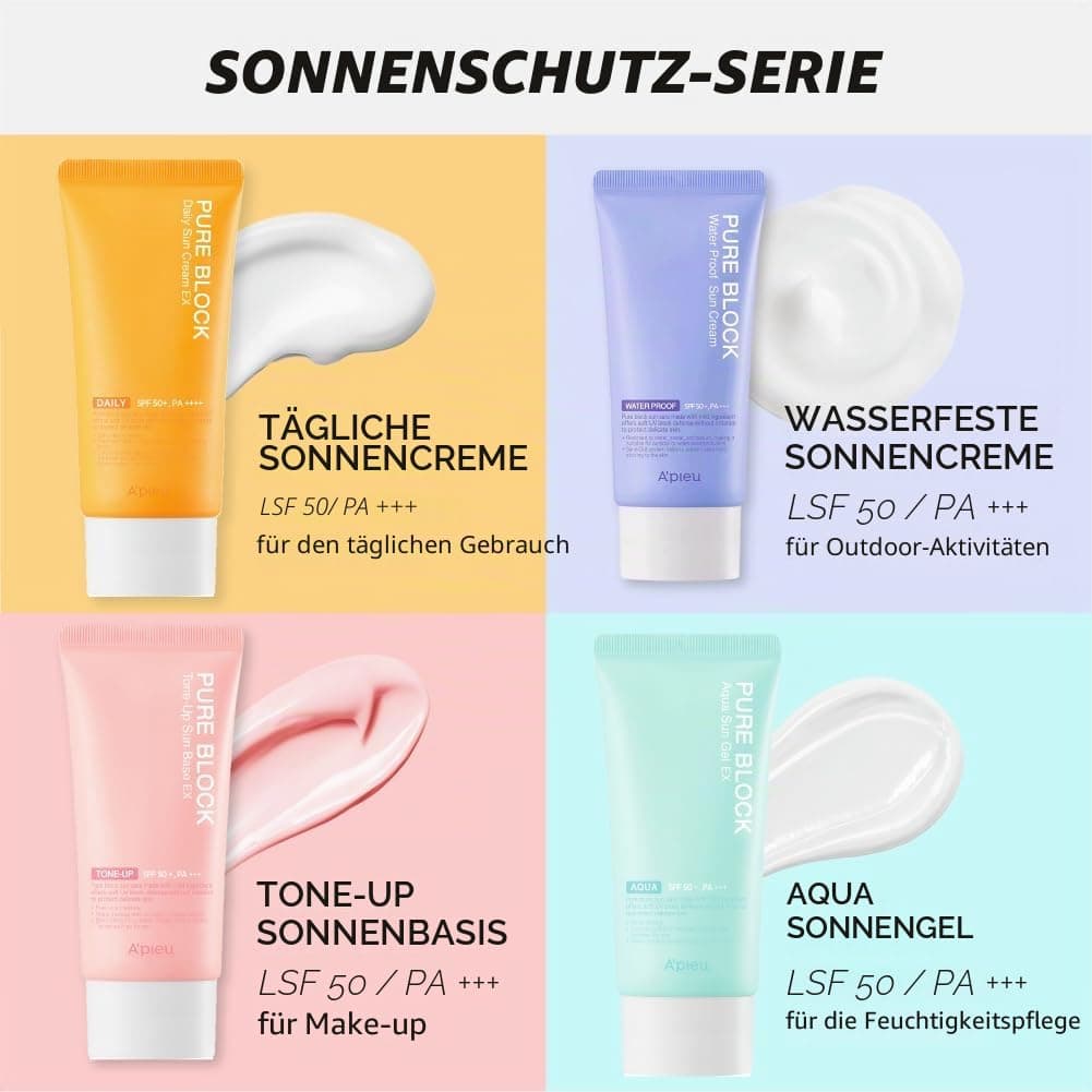 A'PIEU Pure Block Tone Up Sauļošanās krēms SPF 50+