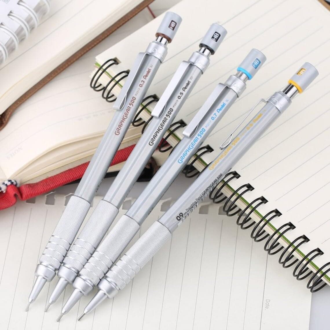 Pentel GraphGear500 PG517 mehāniskais zīmulis, 0.7 mm, HB