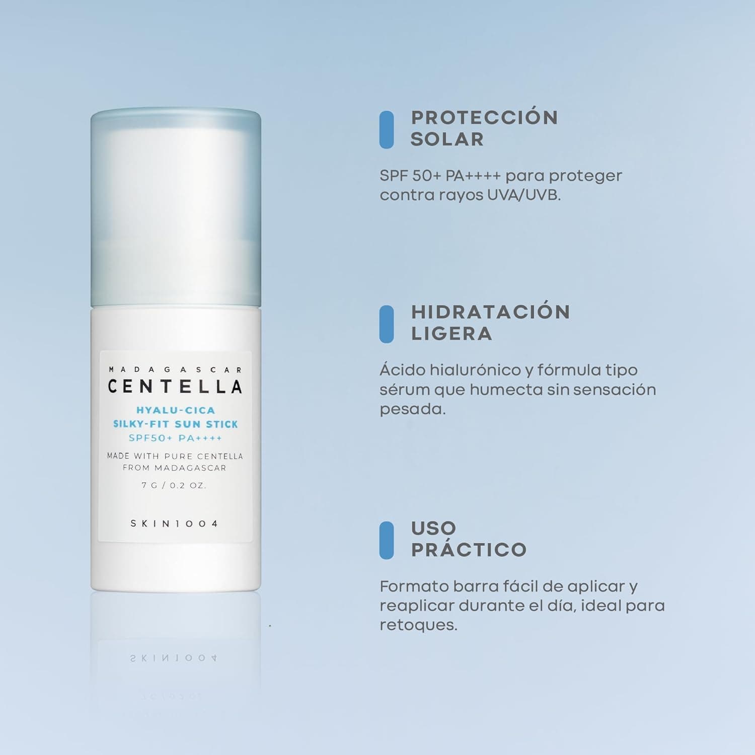 SKIN1004 Madagascar Centella Hyalu-Cica Silky-Fit Sun Stick SPF50+