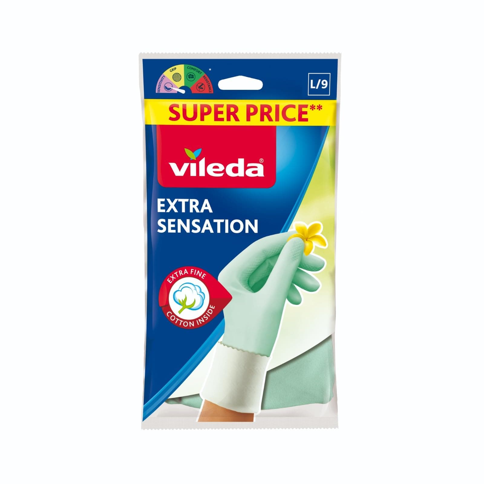 Vileda 137042 Grocery M sadzīves cimdu komplekts