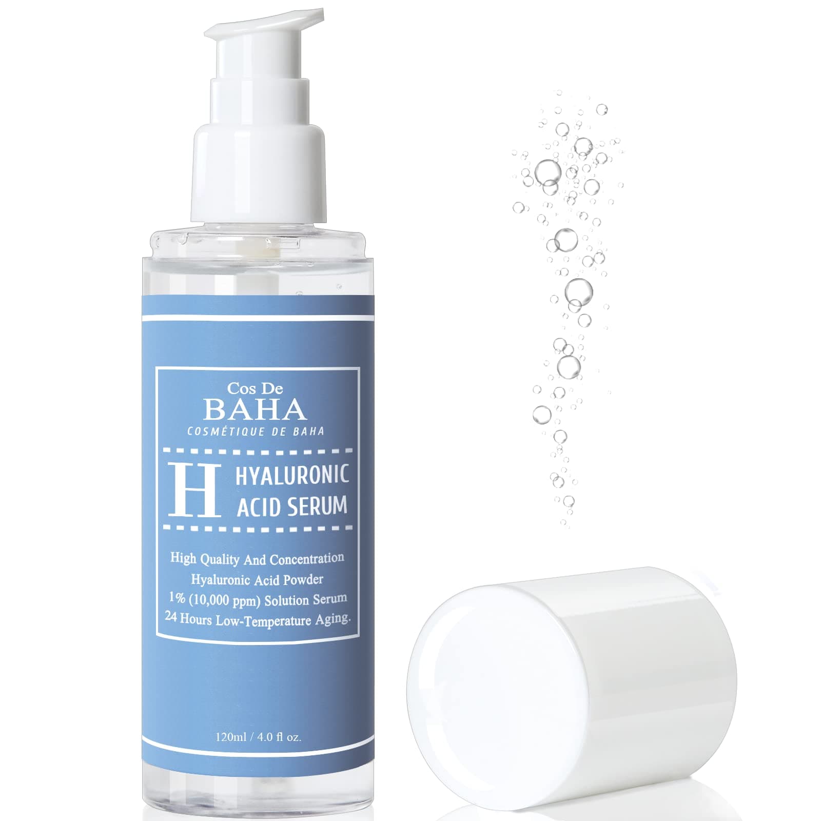 Cos De BAHA Hyaluronskābes serums ar 10 000 ppm nātrija hialuronāta