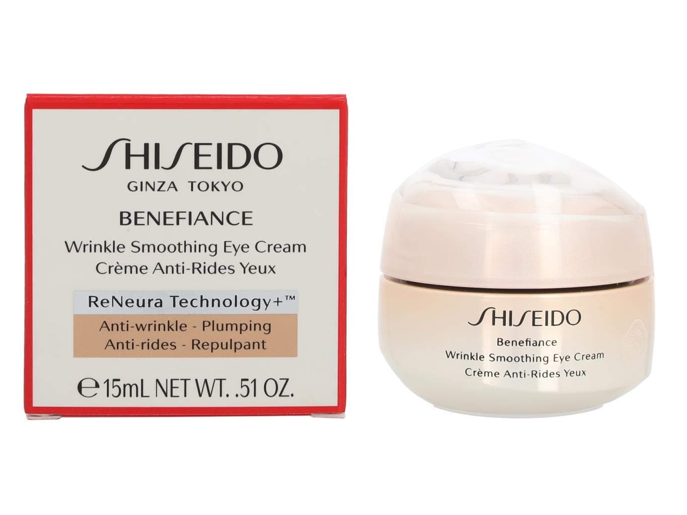Shiseido Benefiance Wrinkle Smoothing acu krēms, 15 ml