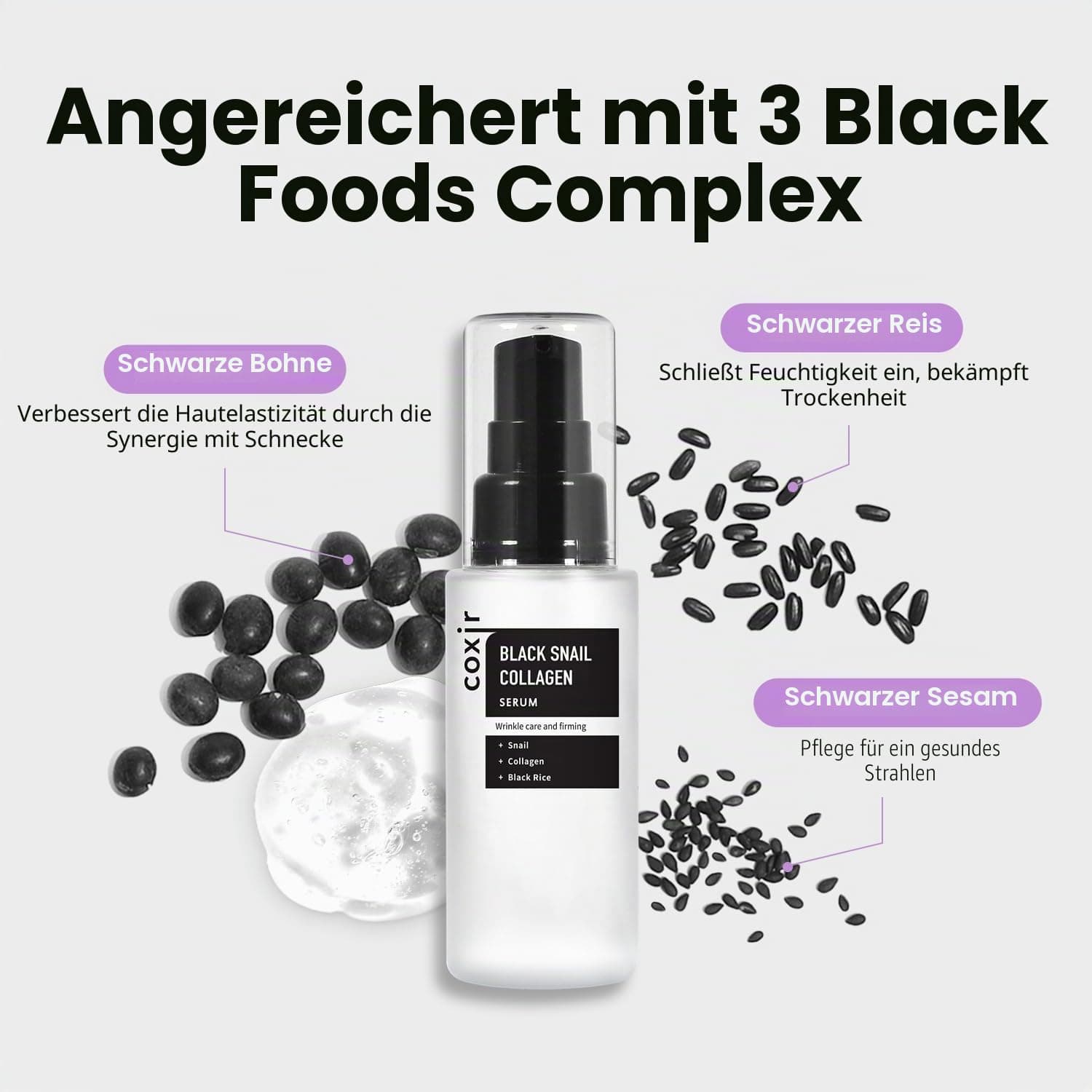 COXIR Black Snail Kollagen Serum 50ml