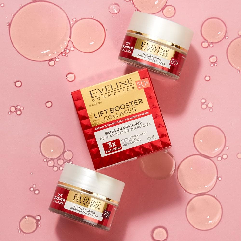Eveline Cosmetics Lift Booster Kollagen Straffende Faltenauffüllcreme 50+