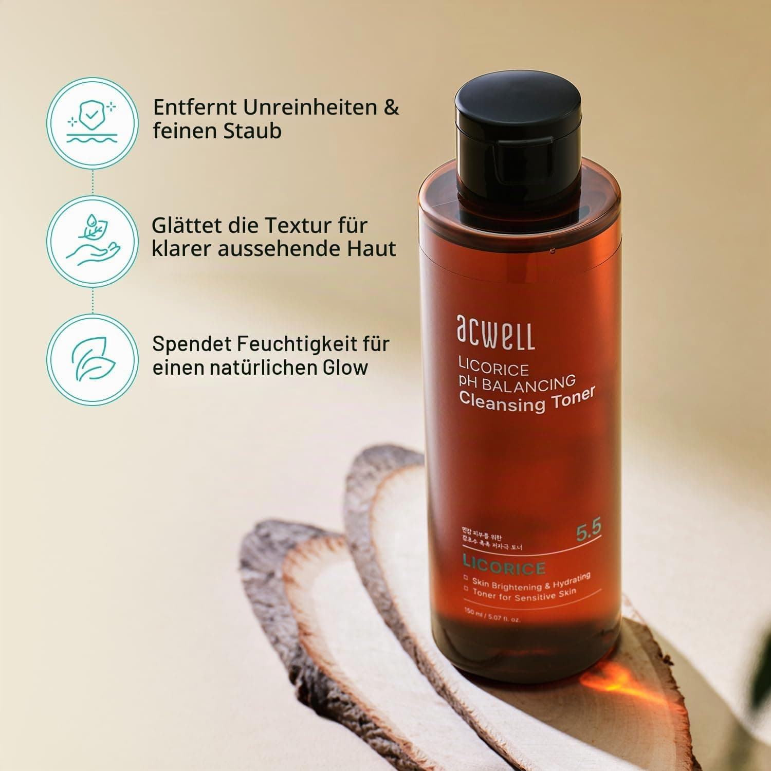 ACWELL Lakricas pH-balansējošs attīrošs toniks 150ml