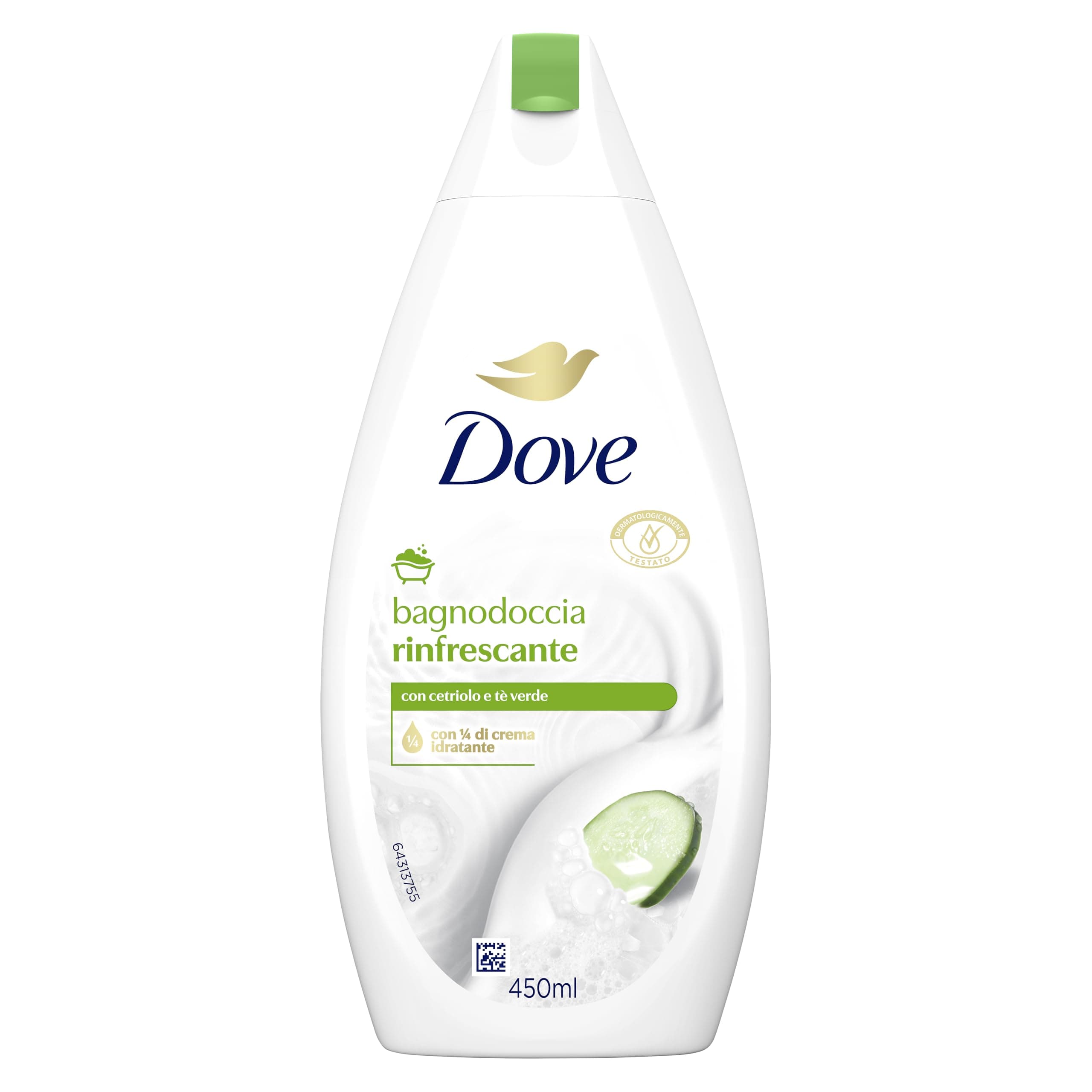 Dove atsvaidzinošs dušas želejs ar gurķi un zaļo tēju