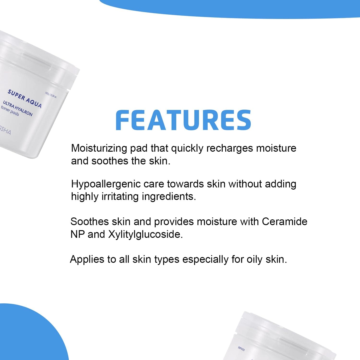 Missha Super Aqua Ultra Hyalron Toner Pads
