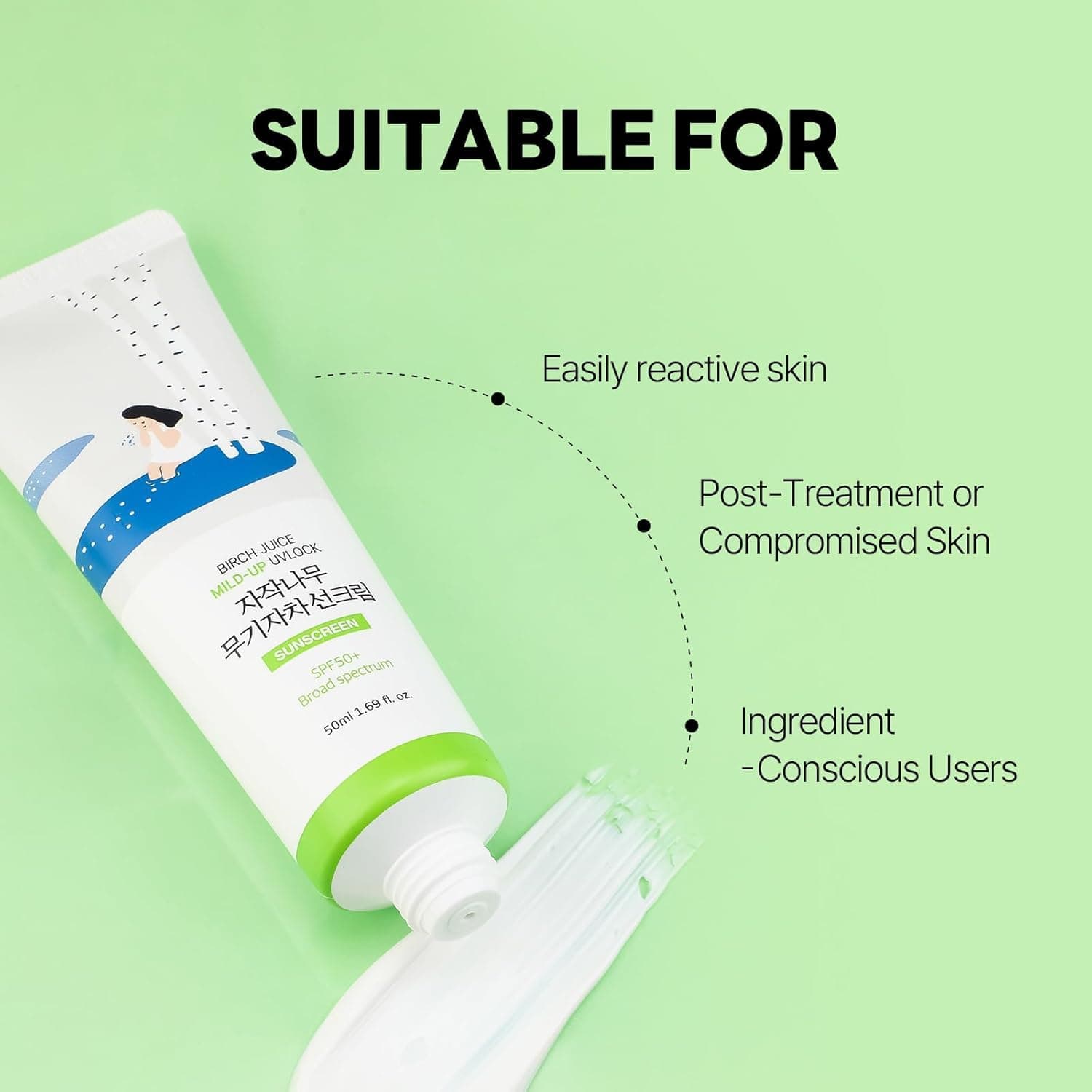 Round Lab Birch Juice Moisturizing Mild-Up Sunscreen 50 ml