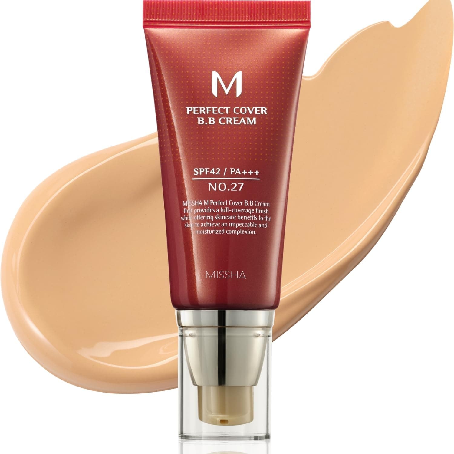 MISSHA M Perfect Cover BB Creme SPF42 / PA +++ (Nr. 27 Honigbeige), 50 ml