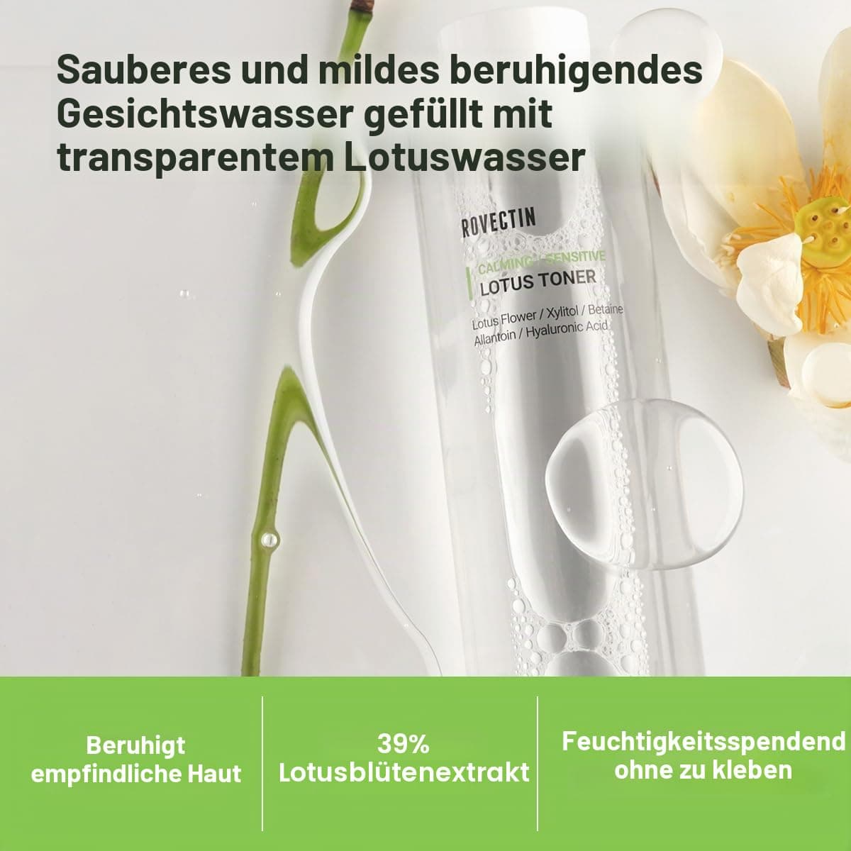 Rovectin Clean Lotus Calming Toner