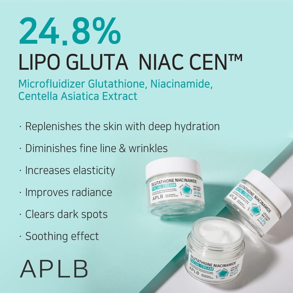 APLB Glutathione Niacinamide sejas krēms | Niac CEN™ Lipo Gluta