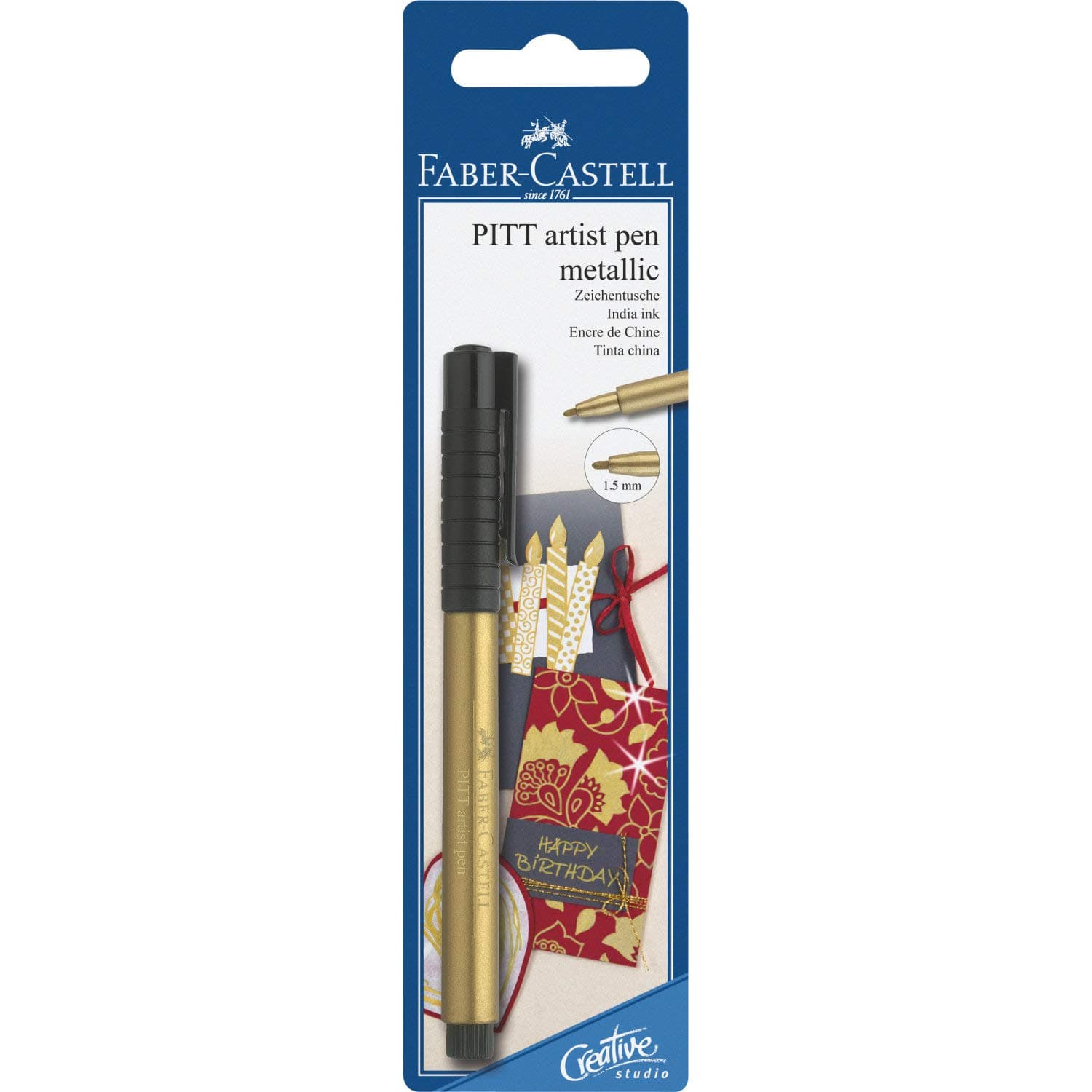 Faber-Castell Metallics Marķieris, 1.5 mm, Heart of Gold