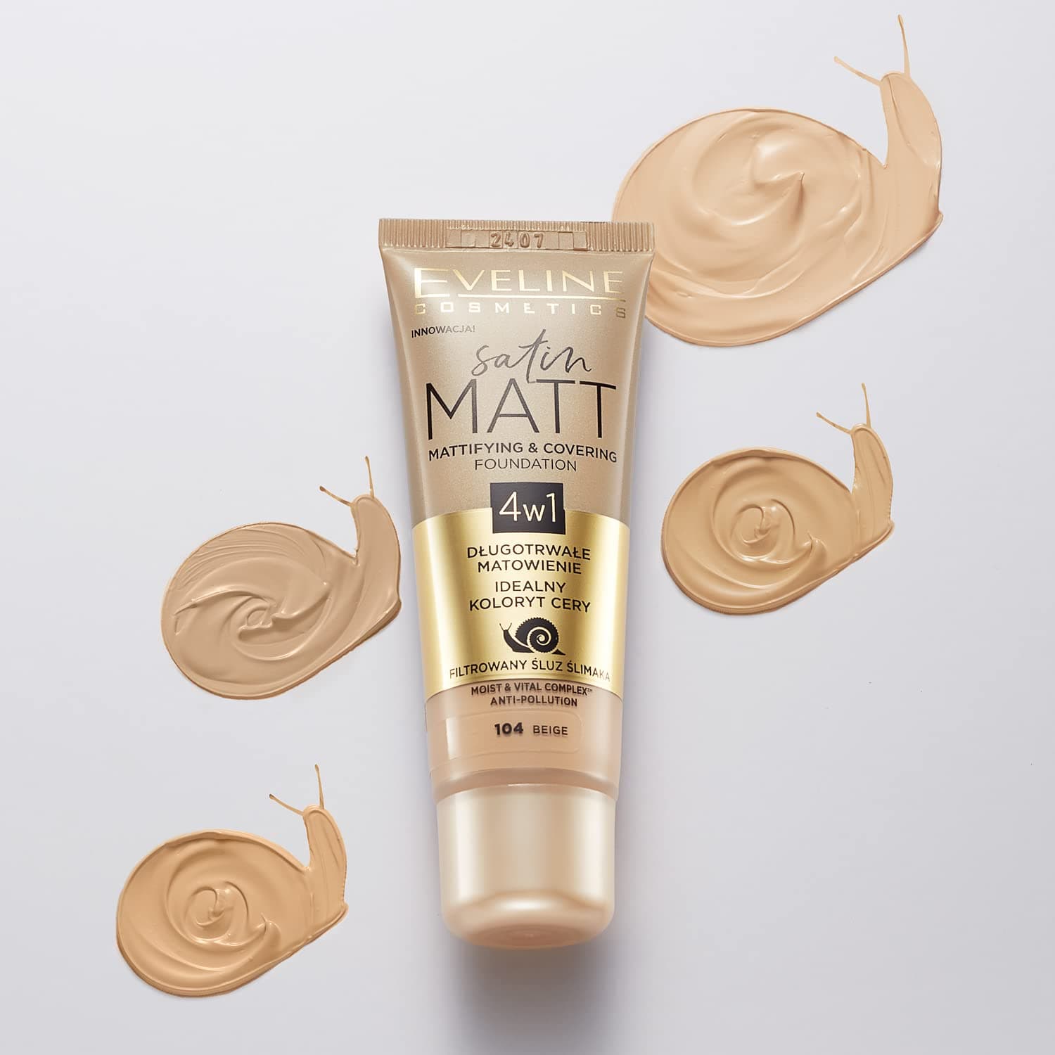 Eveline Cosmetics Satin Matte Foundation - Elfenbein Nr. 101