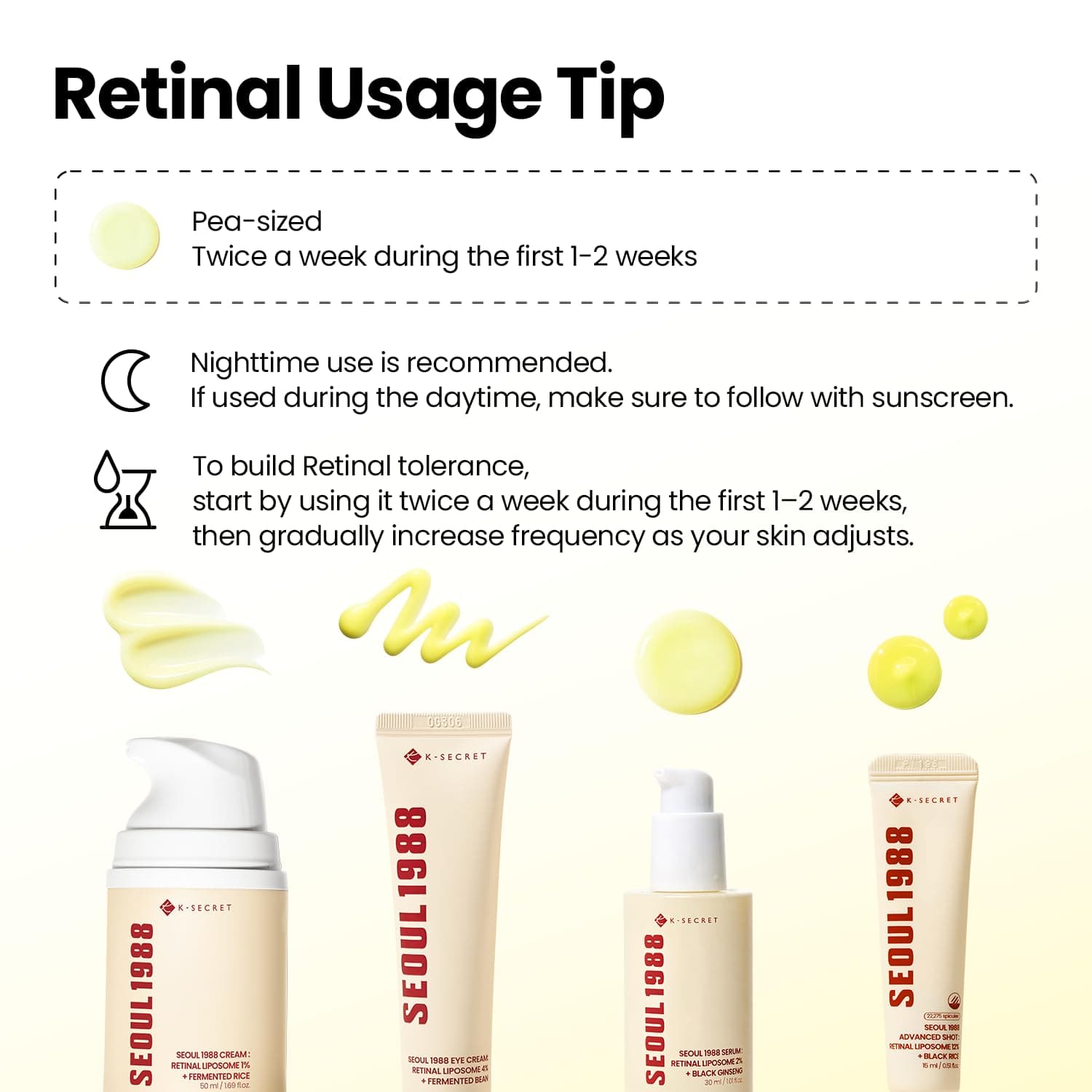 KSECRET SEOUL 1988 Krēms - Pretnovecošanās sejas krēms ar 1% liposomālo retinola un fermentētu rīsu