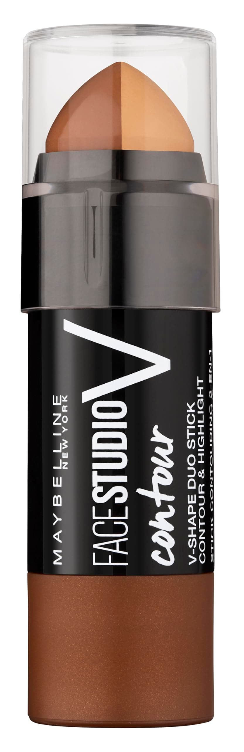 MAYBELLINE New York Master Contour V-Shape Duo Stick, 0 Dunkel