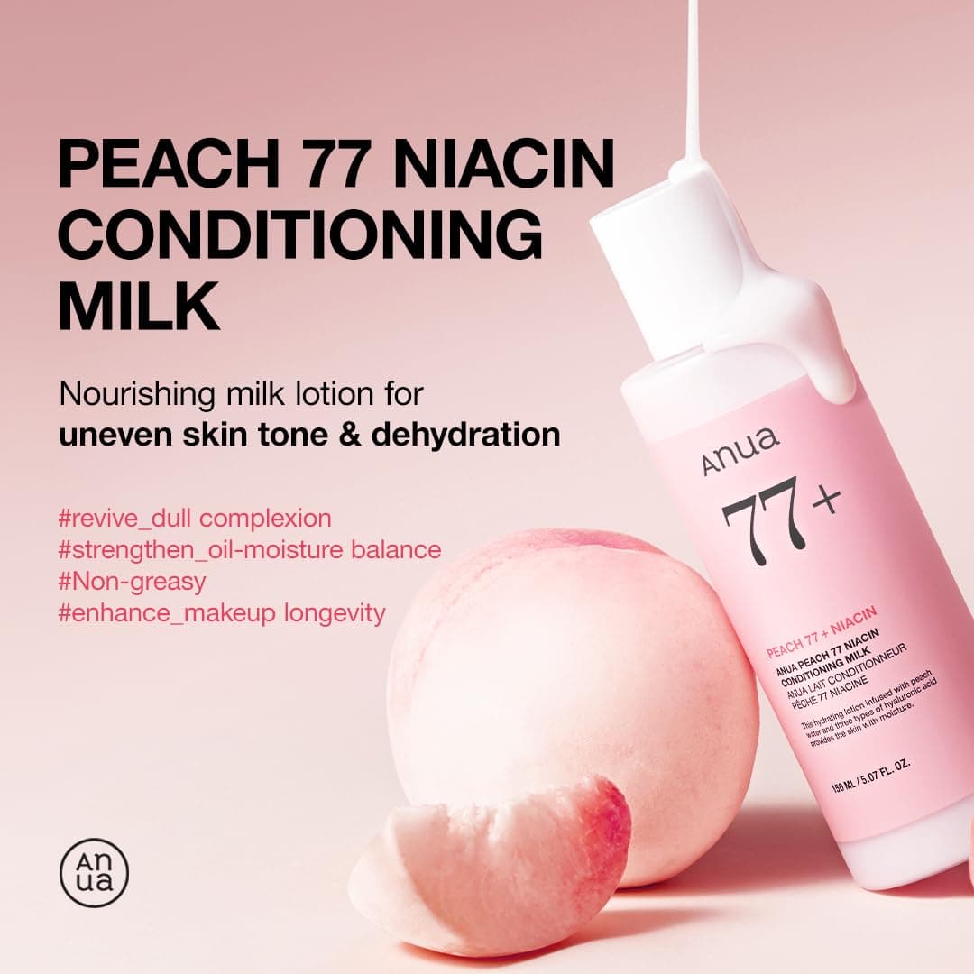 Anua Peach 77% Niacin Conditioning Milk, 150ml