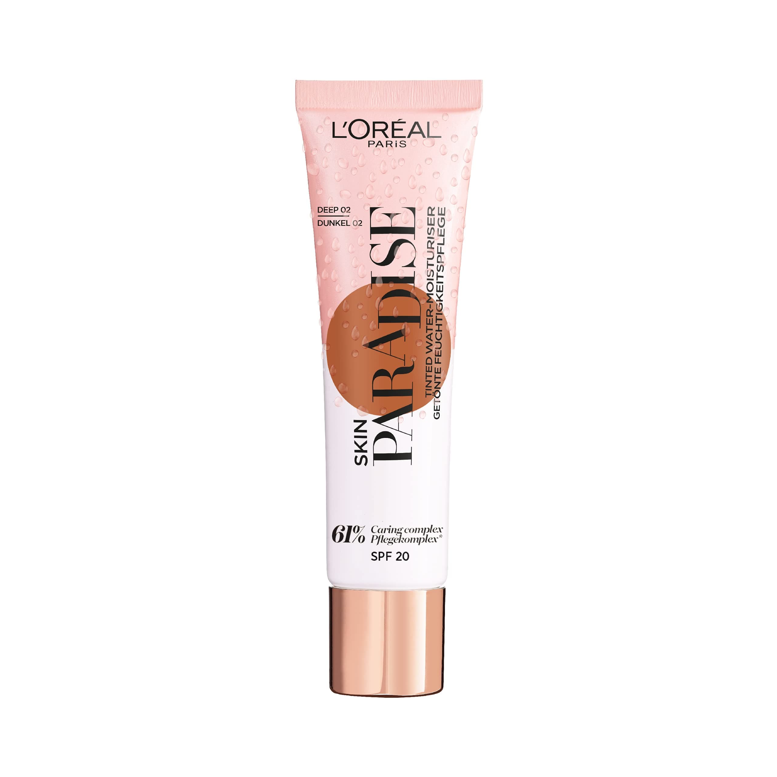 L'Oréal Paris Skin Paradise tonēts mitrinošs fluīds Deep 02