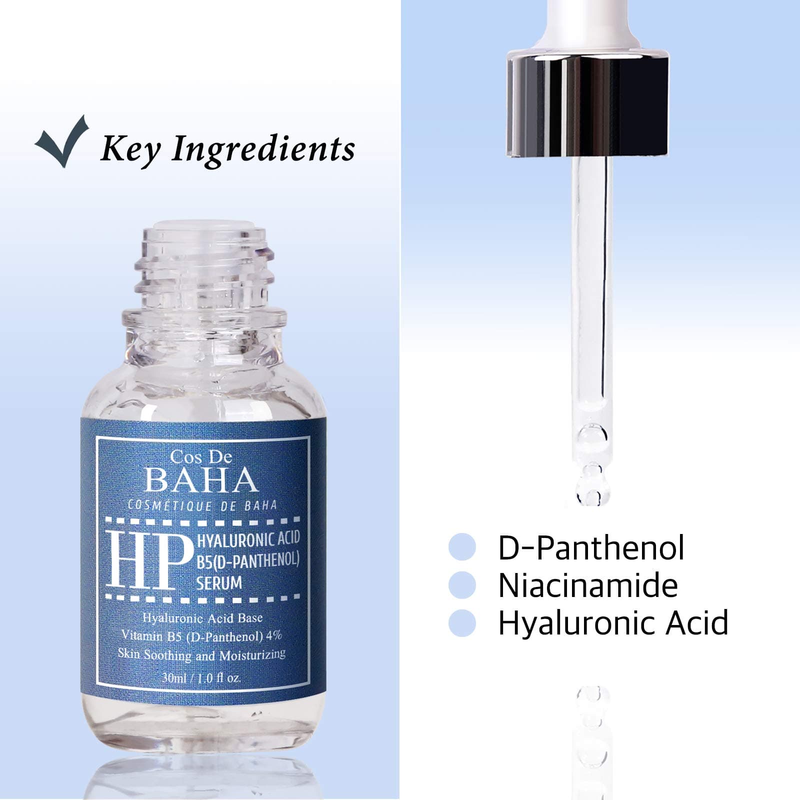 Cos De BAHA Vitamin B5 4% + Hyaluron Serum 30ml