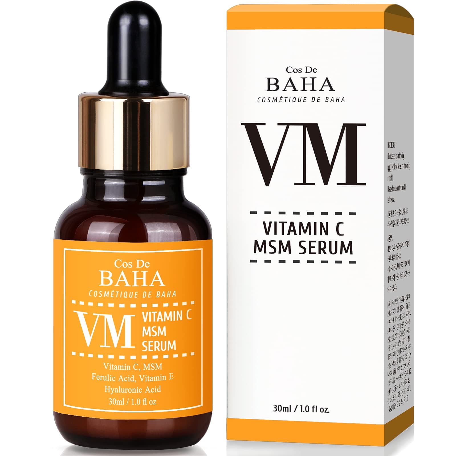 Cos De BAHA Vitamin C Facial Serum ar MSM 30ml