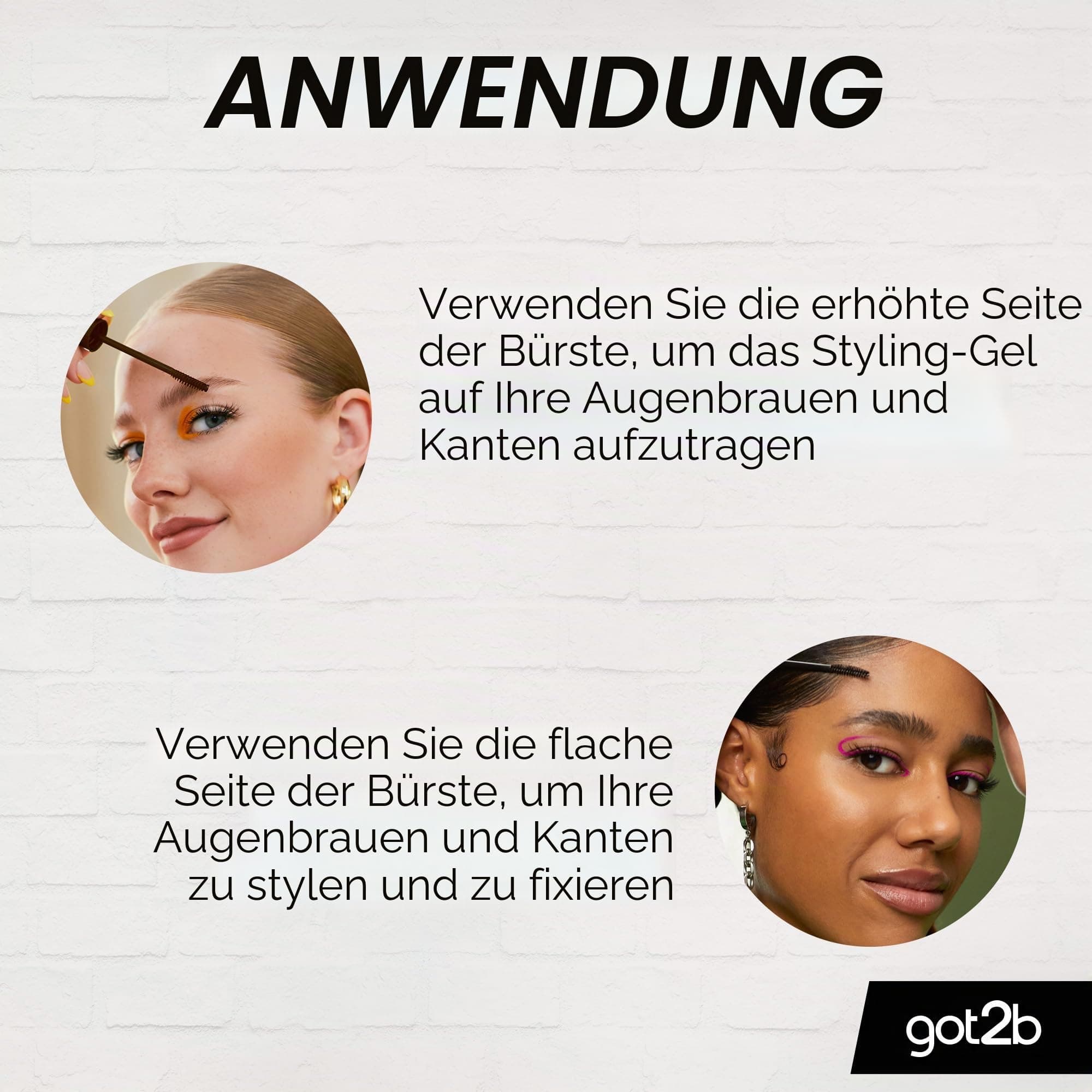 got2b Glued 4 Brows and Edges, Skrūvējošais Gels Acuēnām, Brūns, 16 ml