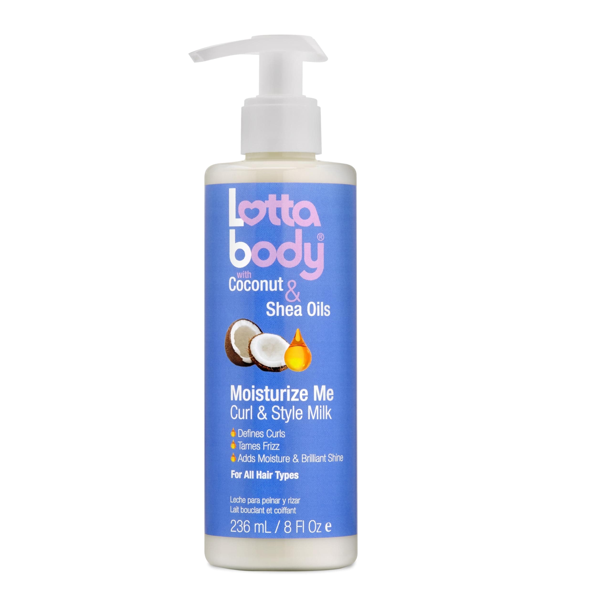 Lotta Body Coconut & Shea Oils Curl & Style Milk