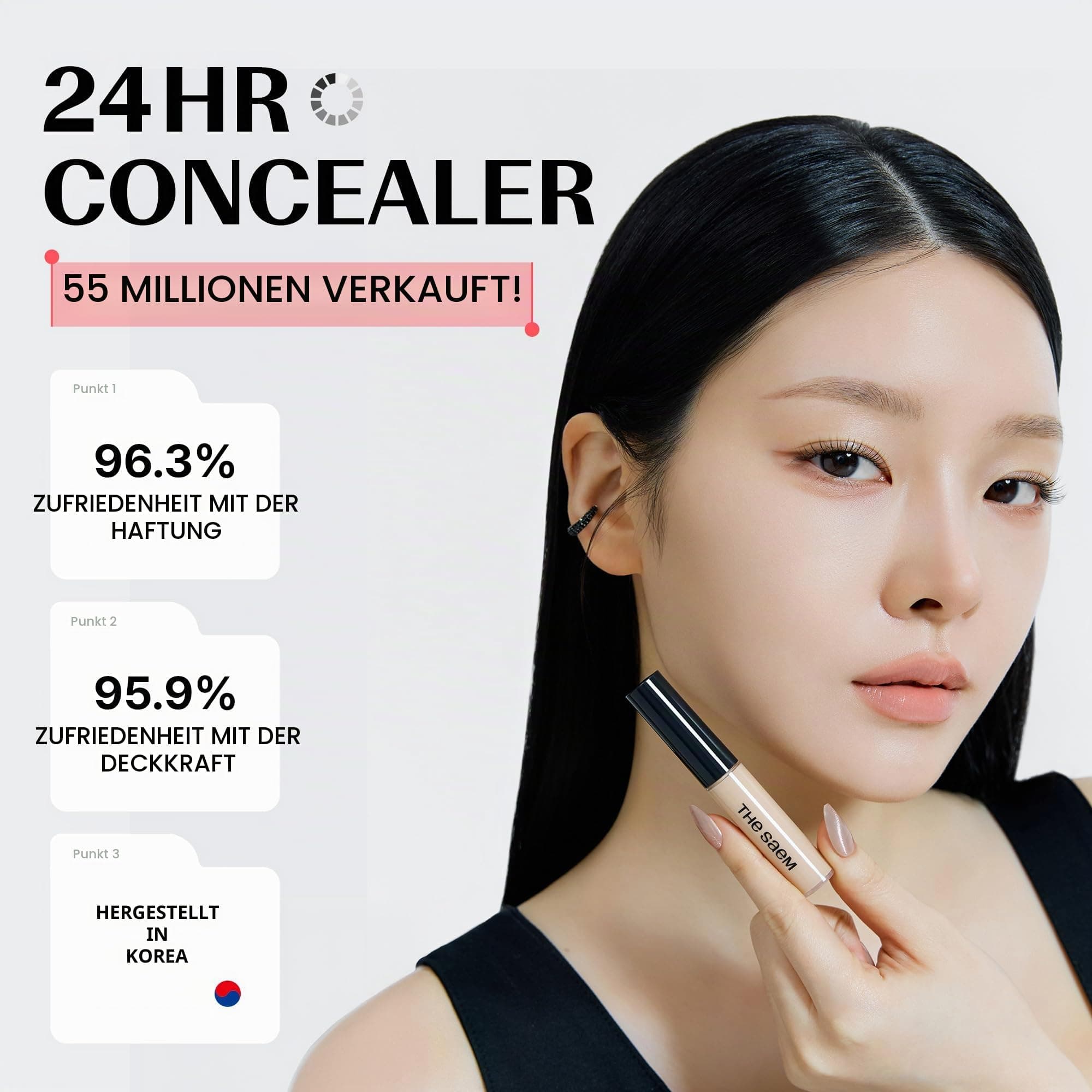 THE SAEM Cover Perfection Tip Concealer SPF28 PA++ 6,5g Aufheller