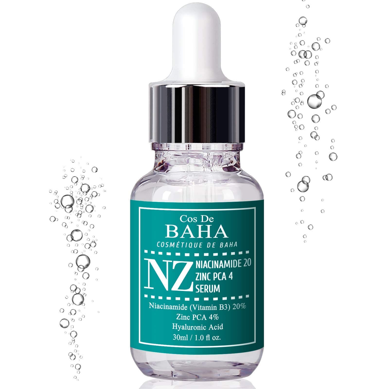 Cos De BAHA serums ar 20% Niacinamīdu un 4% Cinka PCA