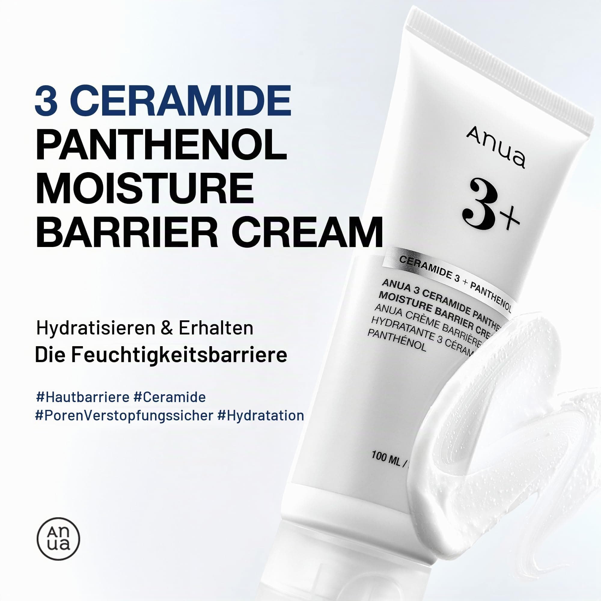 ANUA 3 CERAMIDE PANTHENOL mitrinošais barjeras krēms