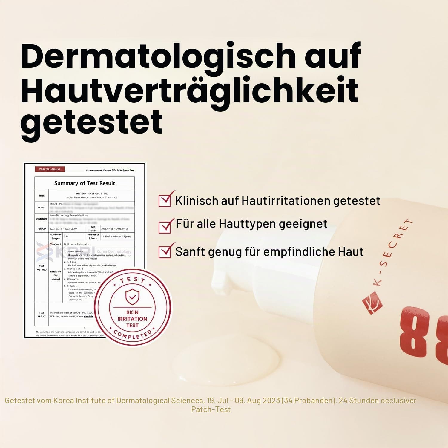 K-SECRET SEOUL 1988 Essence: 97% Gliemežu gļotas + Rīsi