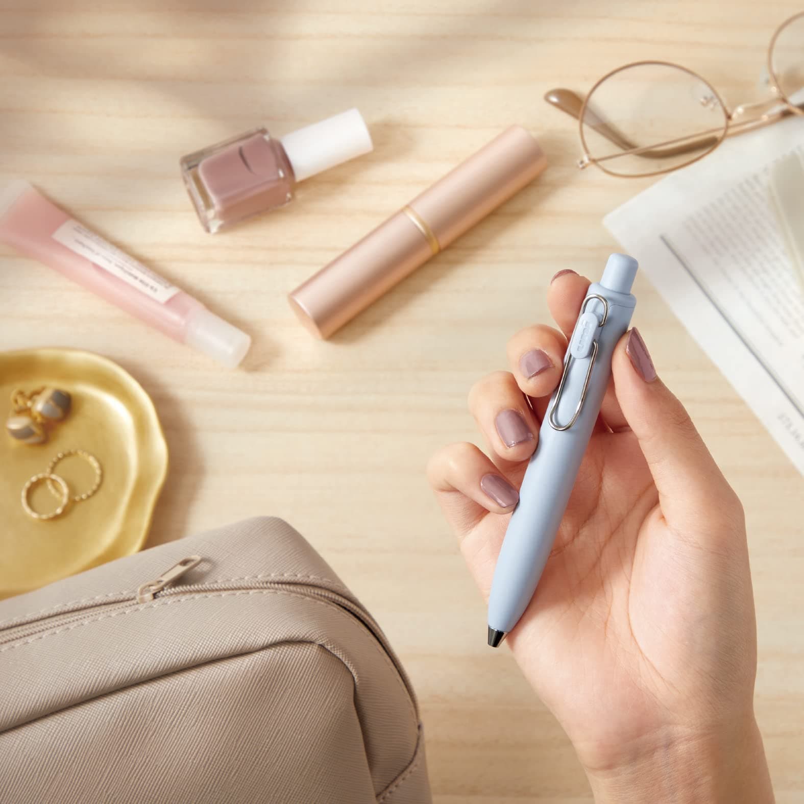 Uni One P Gel Pen | 0,38 mm | Black Ink (Fresh Mint)