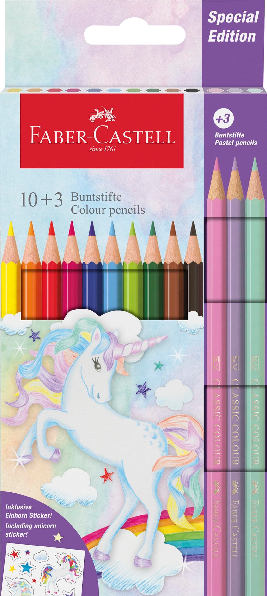 FABER-CASTELL - Krāsu zīmuļu komplekts "Vienradzis"