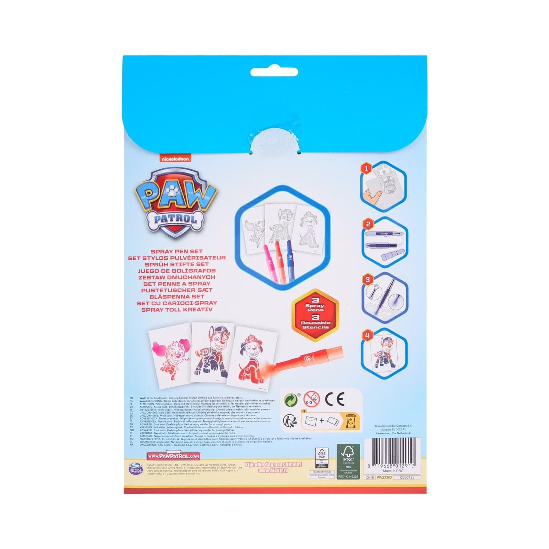 Canenco Paw Patrol - Sprühstift-Set