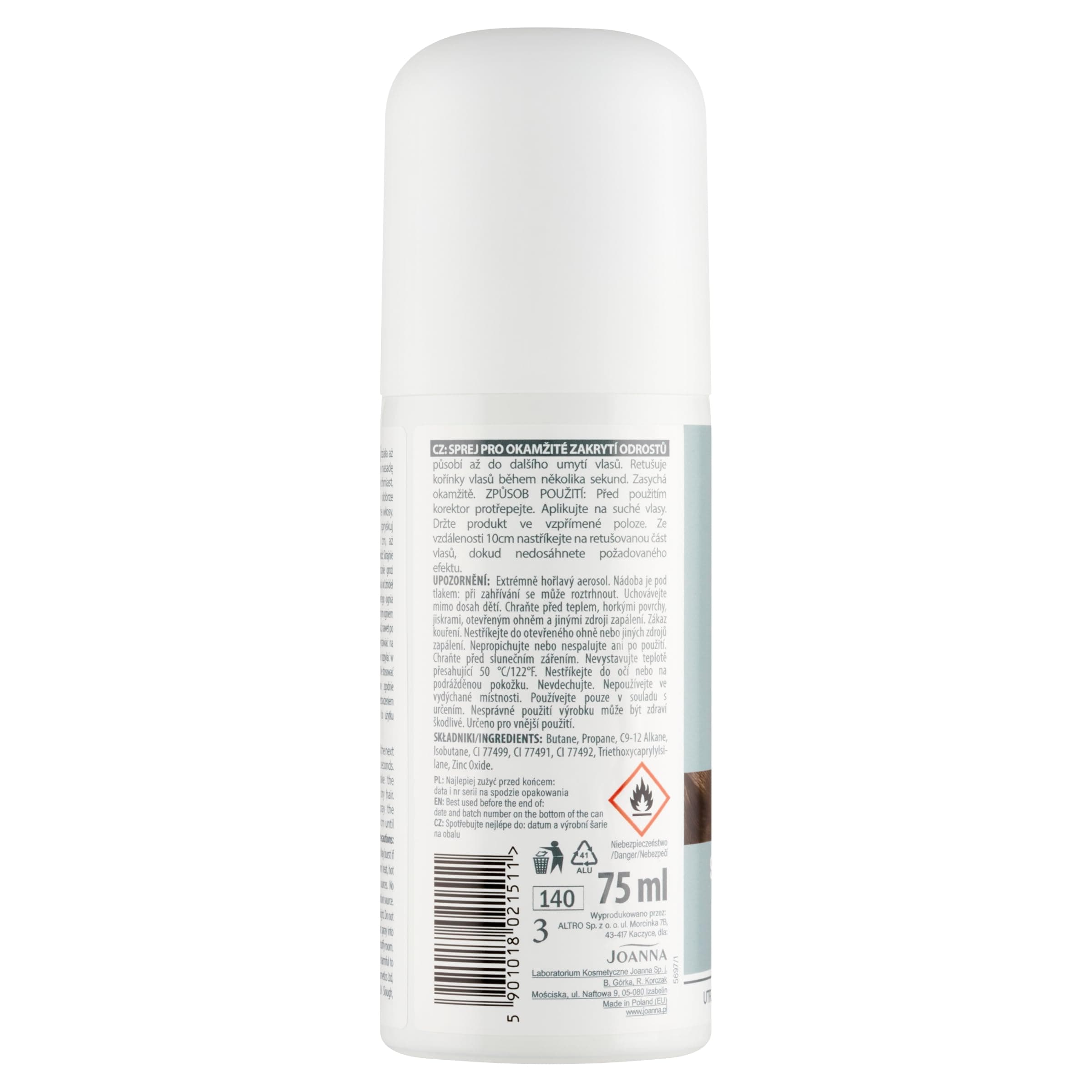 JOANNA Ansatzspray Mittelbraun 75 ml
