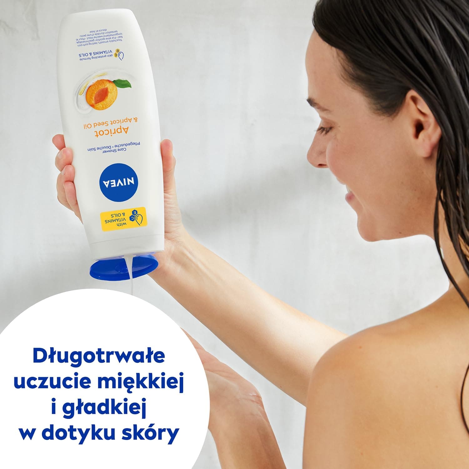 NIVEA Dušas želeja Aprikožu un aprikožu kauliņu eļļa 500 ml