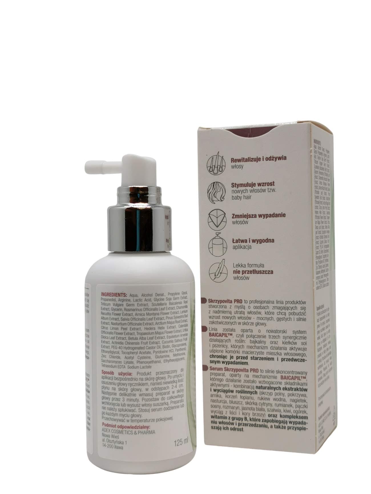Zdrovit SKRZYPOVITA PRO Serums pret matu izkrišanu ar Baicapil™ 125 ml