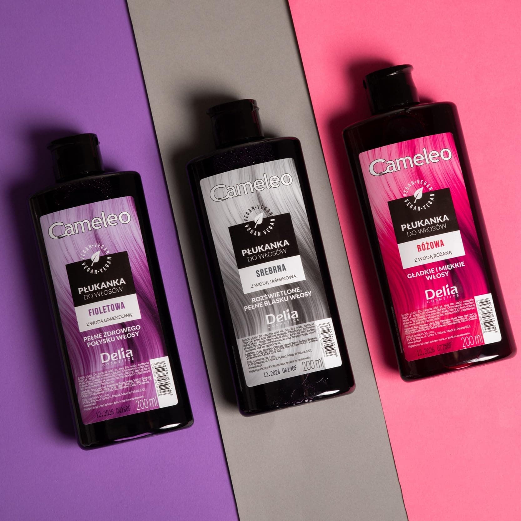 Cameleo - Silberner Haar-Toner mit Jasminwasser - glamouröse Farbtöne OHNE Gelbstich - semi-permanente Haarfarbe - für blondes, platinblondes & graues Haar - Haare Farbe & Pflege - parabenfrei - 200ml
