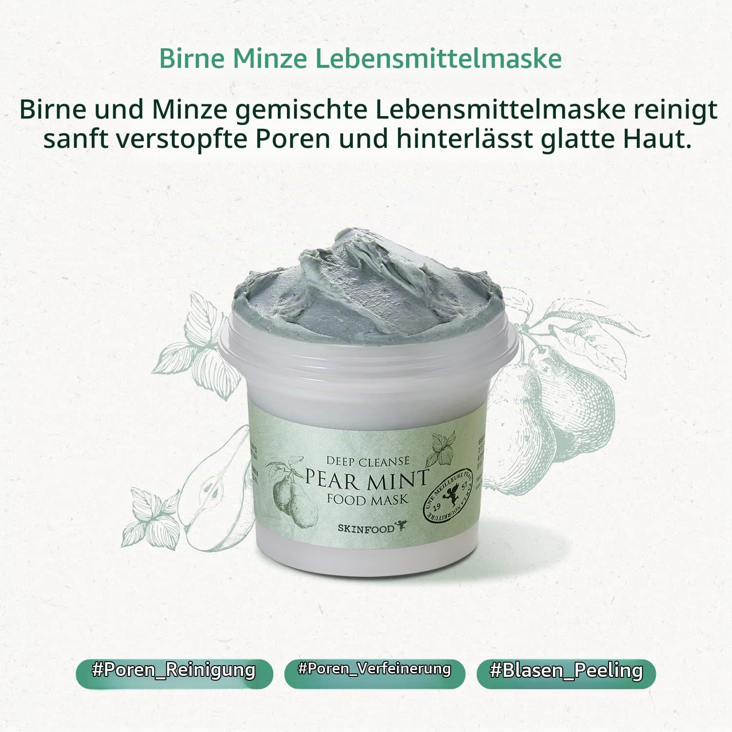 SKINFOOD 1957 Pear Mint Lebensmittel Maske 120g