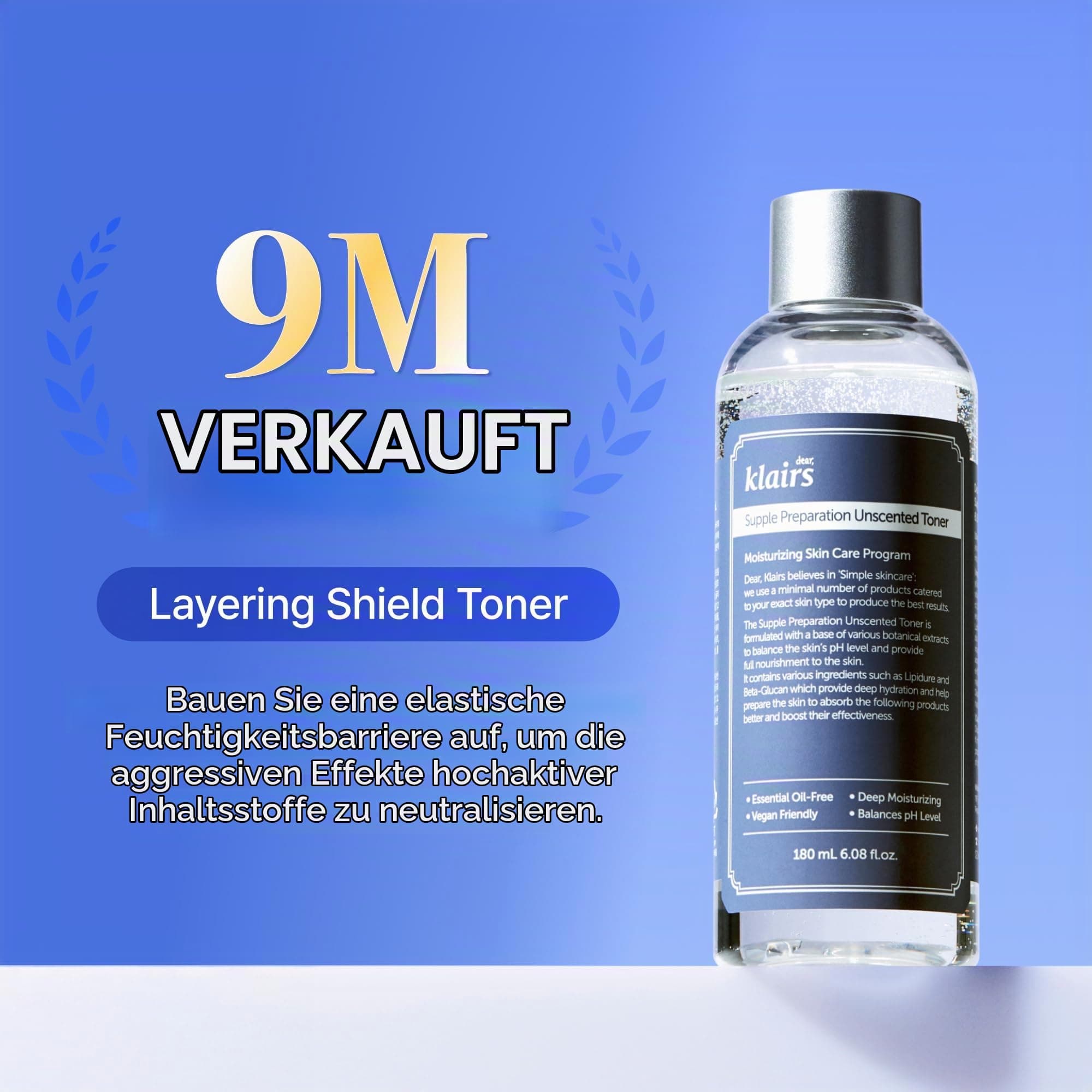 Dear Klairs SUPPLE PREPARATION Unscented Toner 180ml