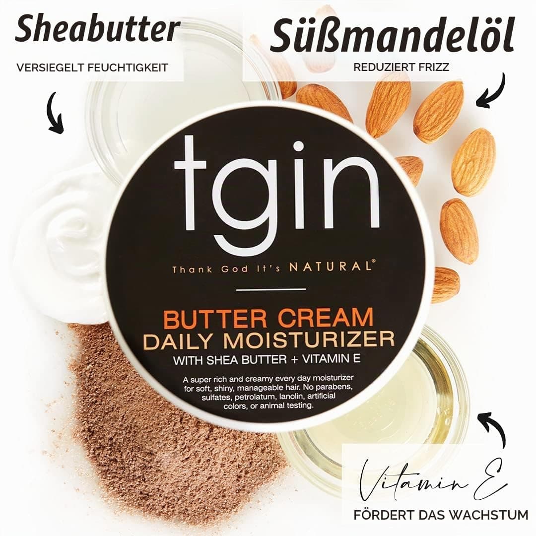 tgin Butter-Cream Daily Moisturizer für Naturhaar, 12oz