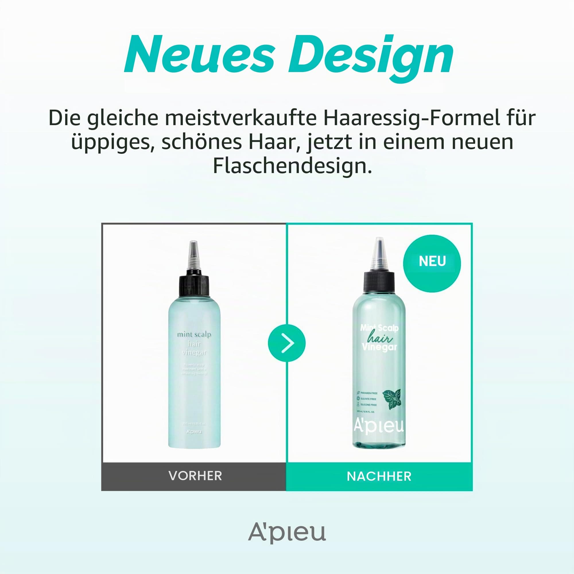 A'pieu - Mint Scalp Hair Vinegar 200 ml