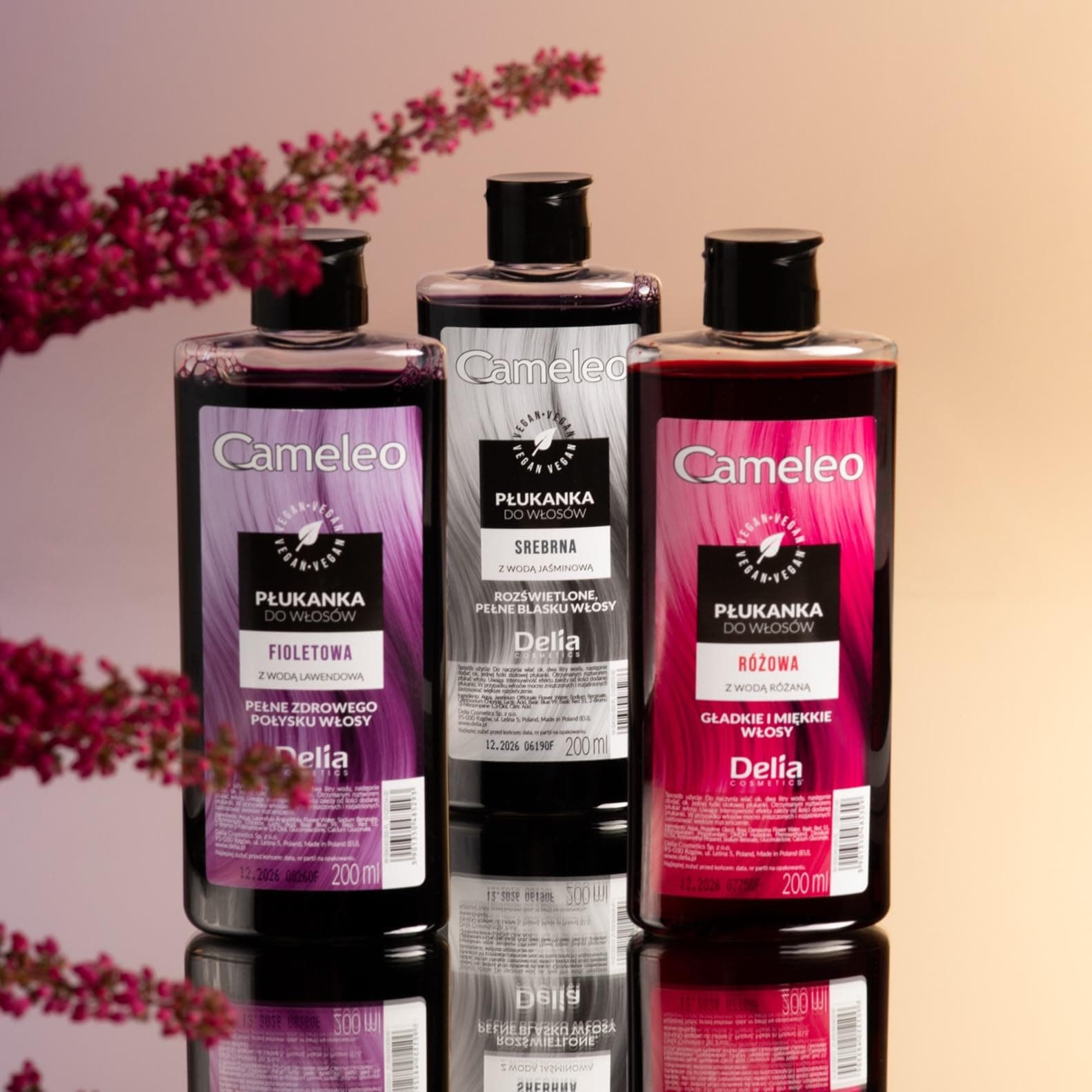 Cameleo - Silberner Haar-Toner mit Jasminwasser - glamouröse Farbtöne OHNE Gelbstich - semi-permanente Haarfarbe - für blondes, platinblondes & graues Haar - Haare Farbe & Pflege - parabenfrei - 200ml