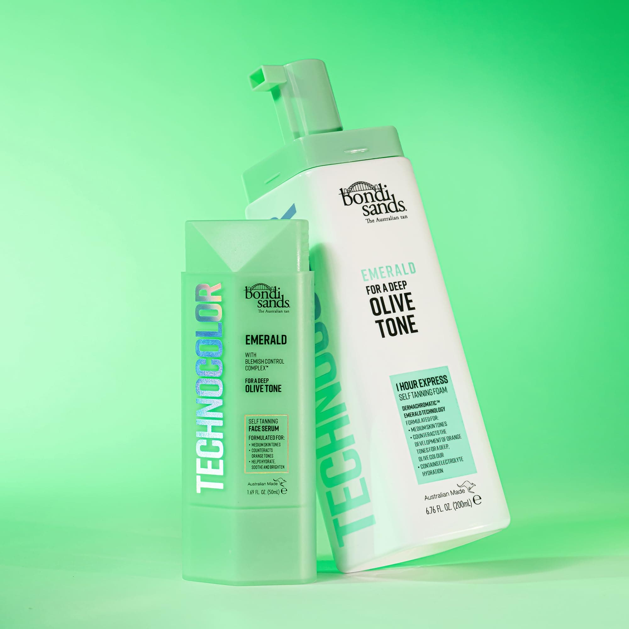 Bondi Sands Technocolor Emerald paštonējošais sejas serums, 50 ml