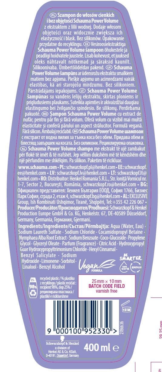 Schauma Power Volume Šampūns