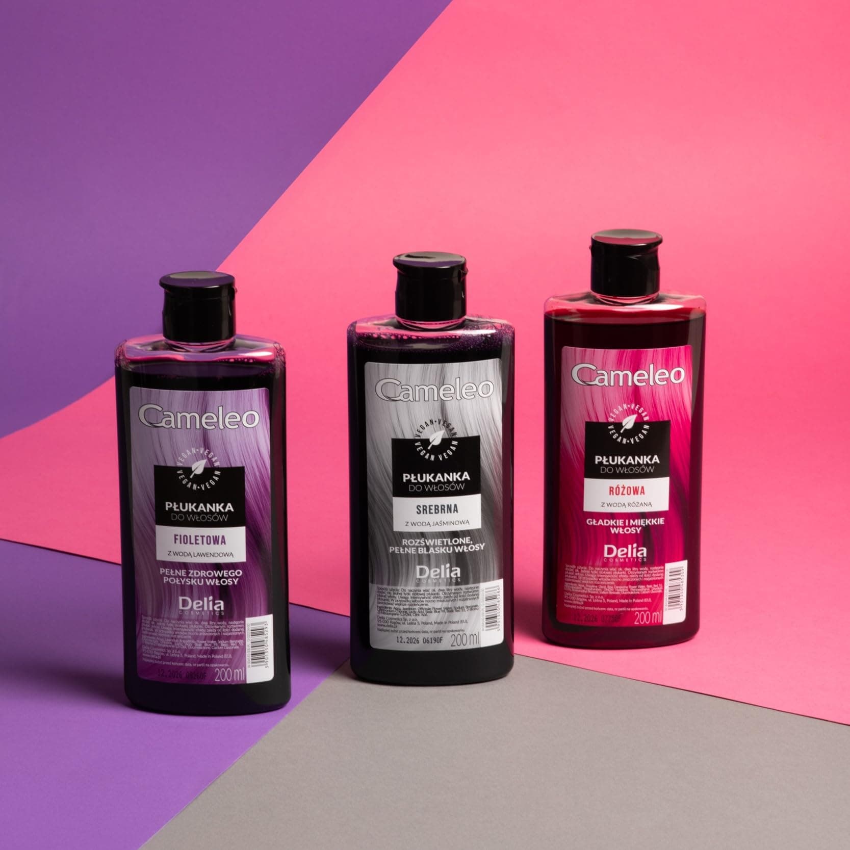 Cameleo - Silberner Haar-Toner mit Jasminwasser - glamouröse Farbtöne OHNE Gelbstich - semi-permanente Haarfarbe - für blondes, platinblondes & graues Haar - Haare Farbe & Pflege - parabenfrei - 200ml