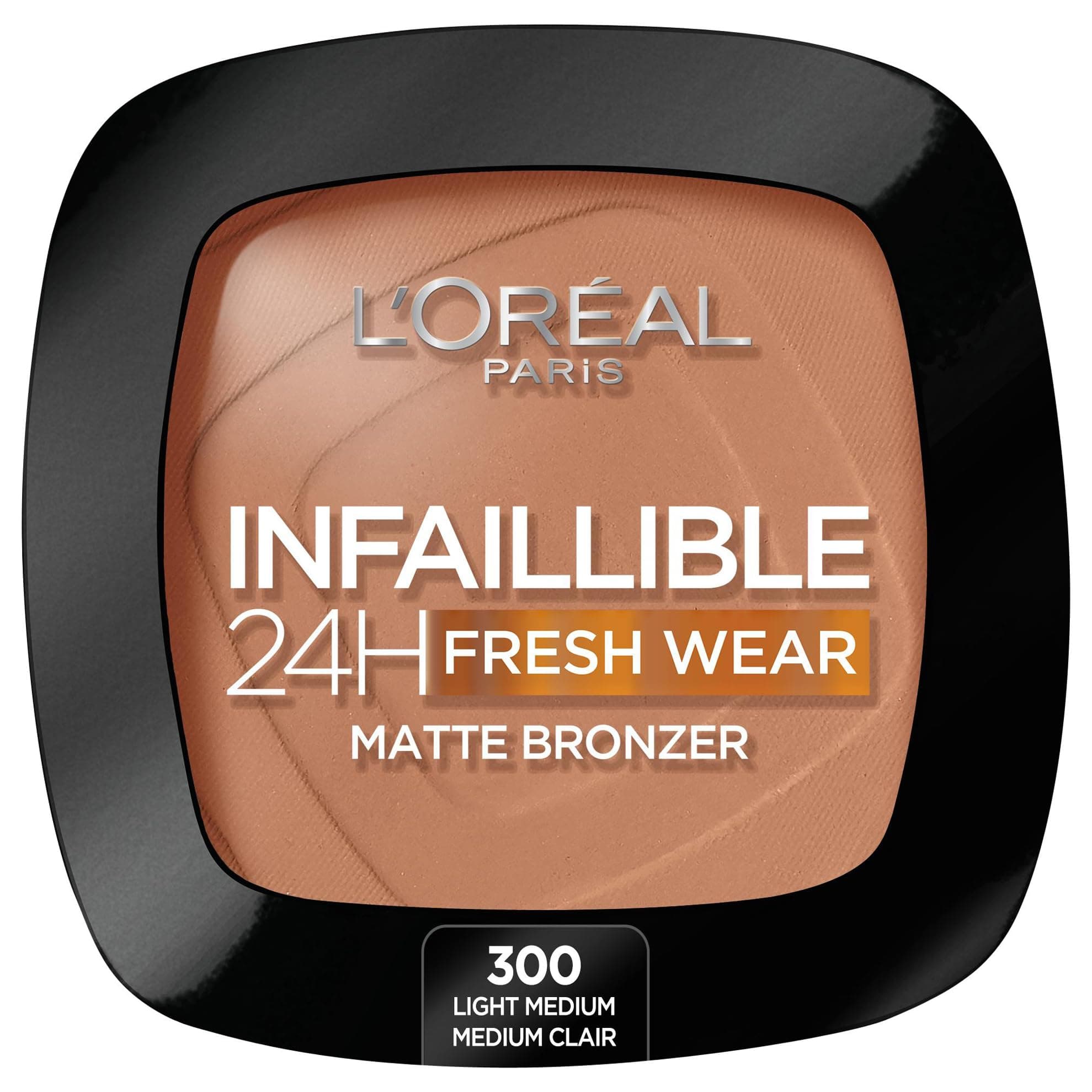 L'Oréal Paris Infaillible 24h Fresh Wear Soft Matte Bronzer, 300 Light Medium