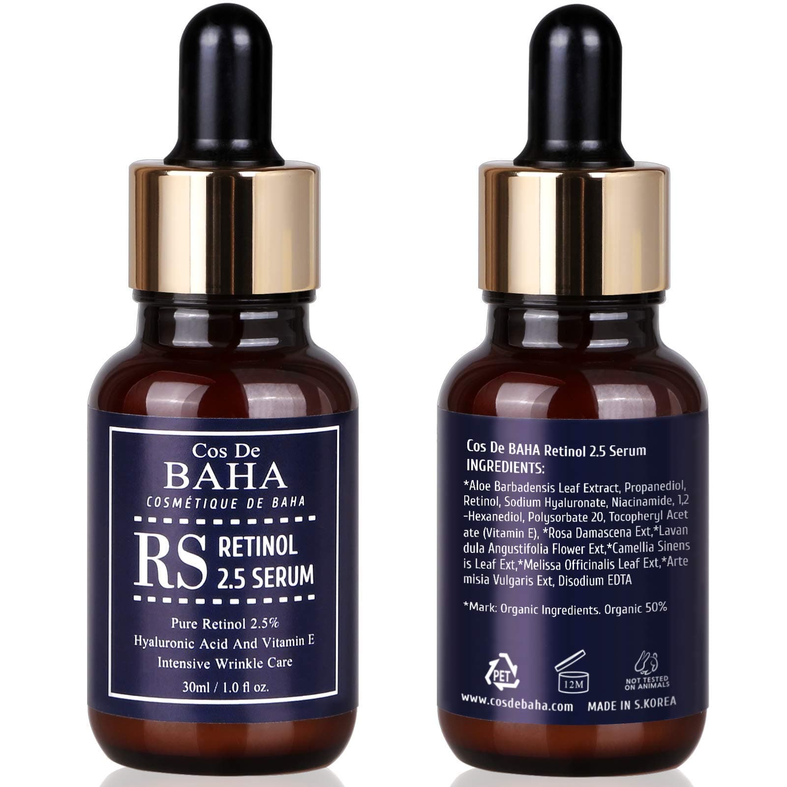 Cos De BAHA Retinol Serums 2,5% ar E vitamīnu