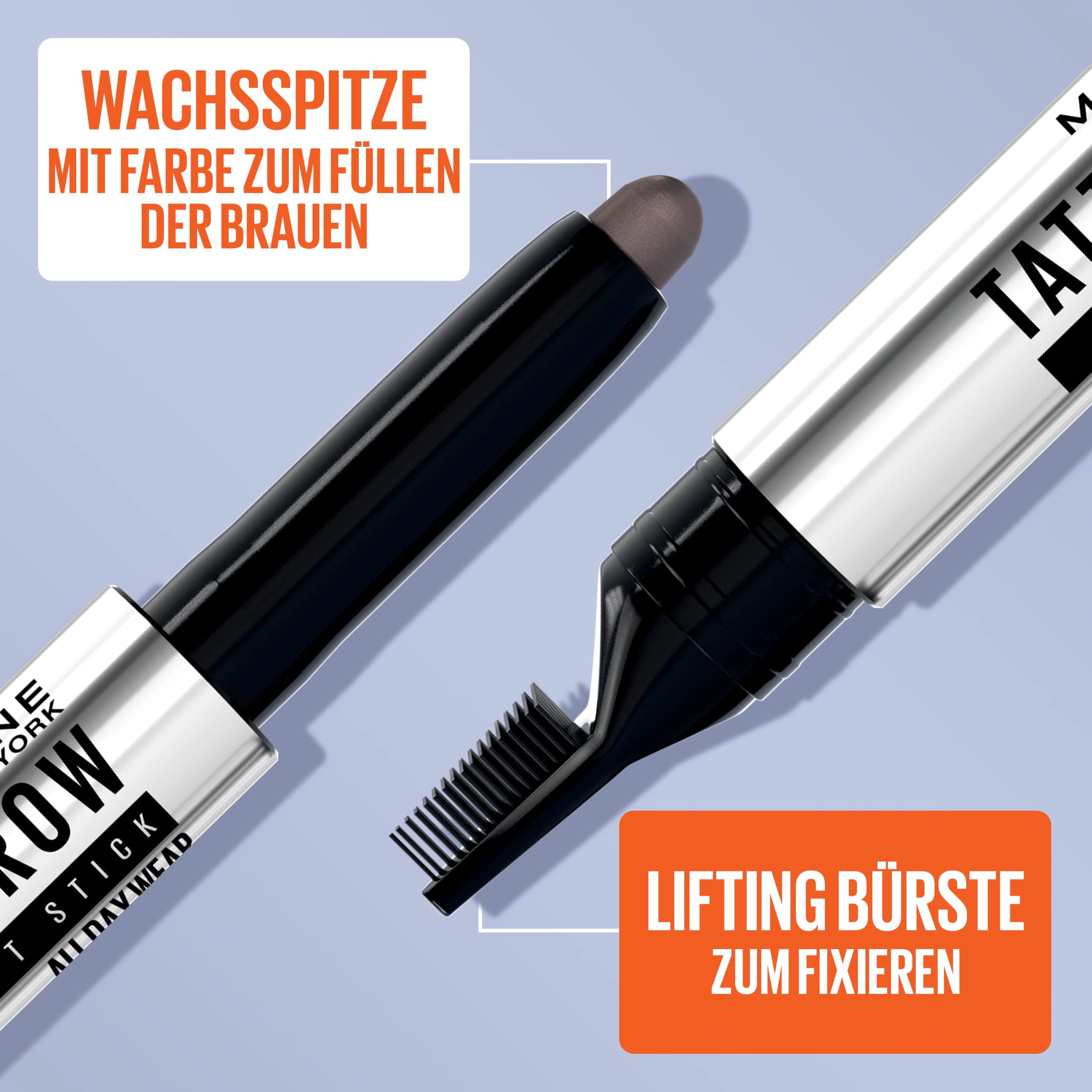 Maybelline New York Tattoo Brow Lift 2-in-1 uzacu zīmulis, 00 Clear